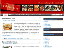 Tablet Screenshot of fillyourbelly.com